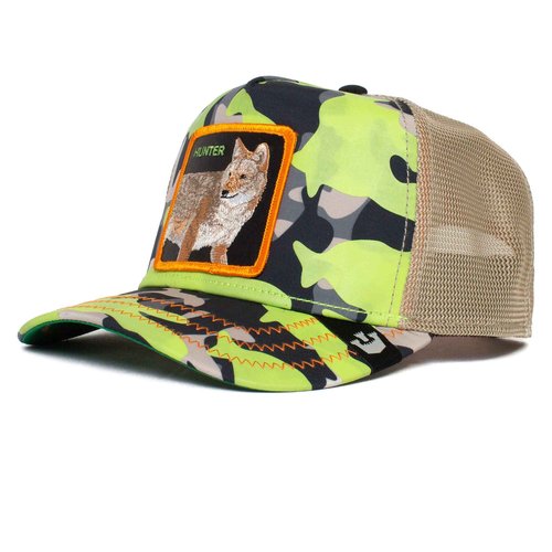 Goorin Bros. The Farm Kablamo Camo Collection Unisex Adjustable Trucker Hat, Lime (El Sorro Dorado), One Size