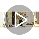 BLOSMON Fake Flowers in Vase for Centerpieces: Metal Vase with 12 Stems of Artificial Mums Kiku Flowers Eucalyptuses Home ...