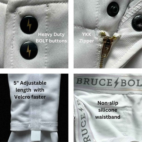 BRUCE BOLT Premium Pro Grey w/Royal Baseball Pant - XLarge