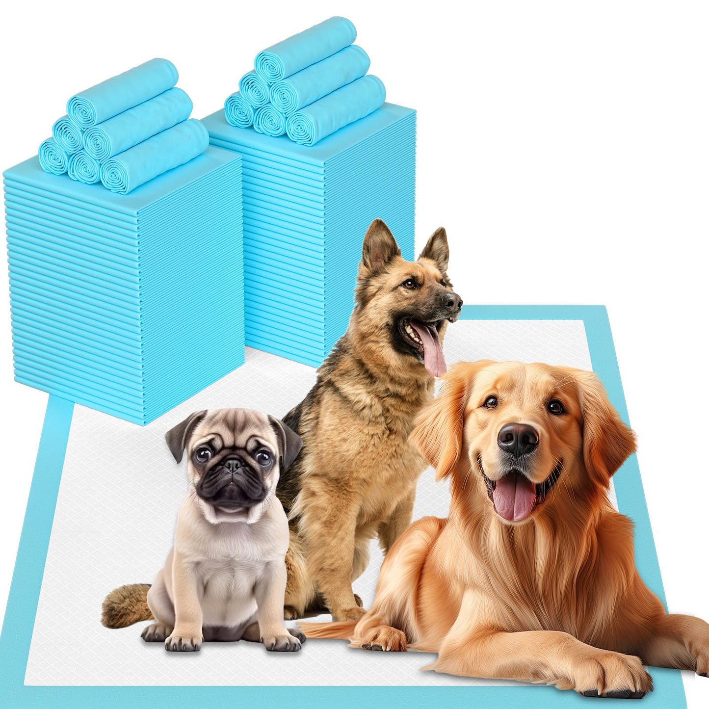 Puppy Pads Extra Large 36"x36" 40 Count, Pee Pads for Dogs, Super Absorbent & Quick-Dry, Thicken Disposable Potty Training Pads for Doggie Cats Rabbits, Leakproof Pet Piddle Pad