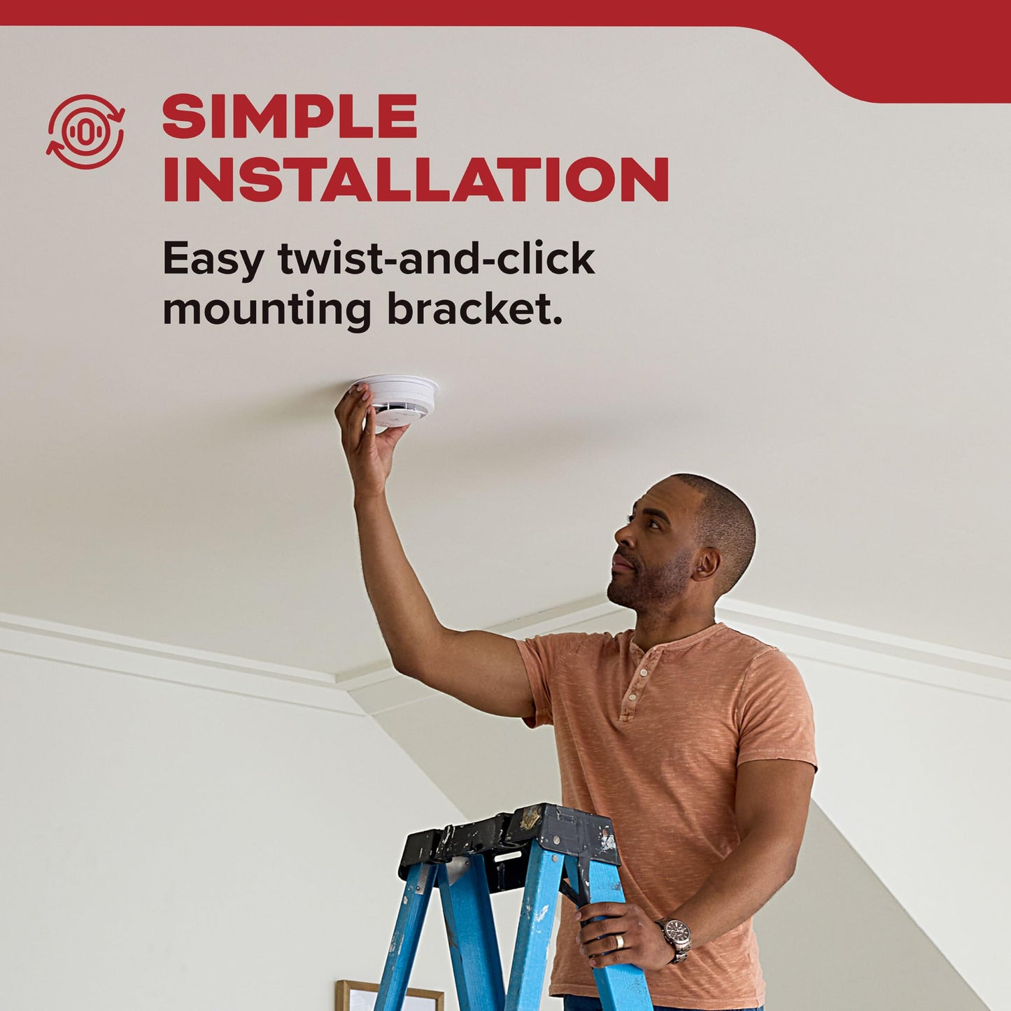 Kidde Hardwired Smoke Detector for Home, 10-Year Battery Backup, Interconnectable, LED Notification, 3-Pack