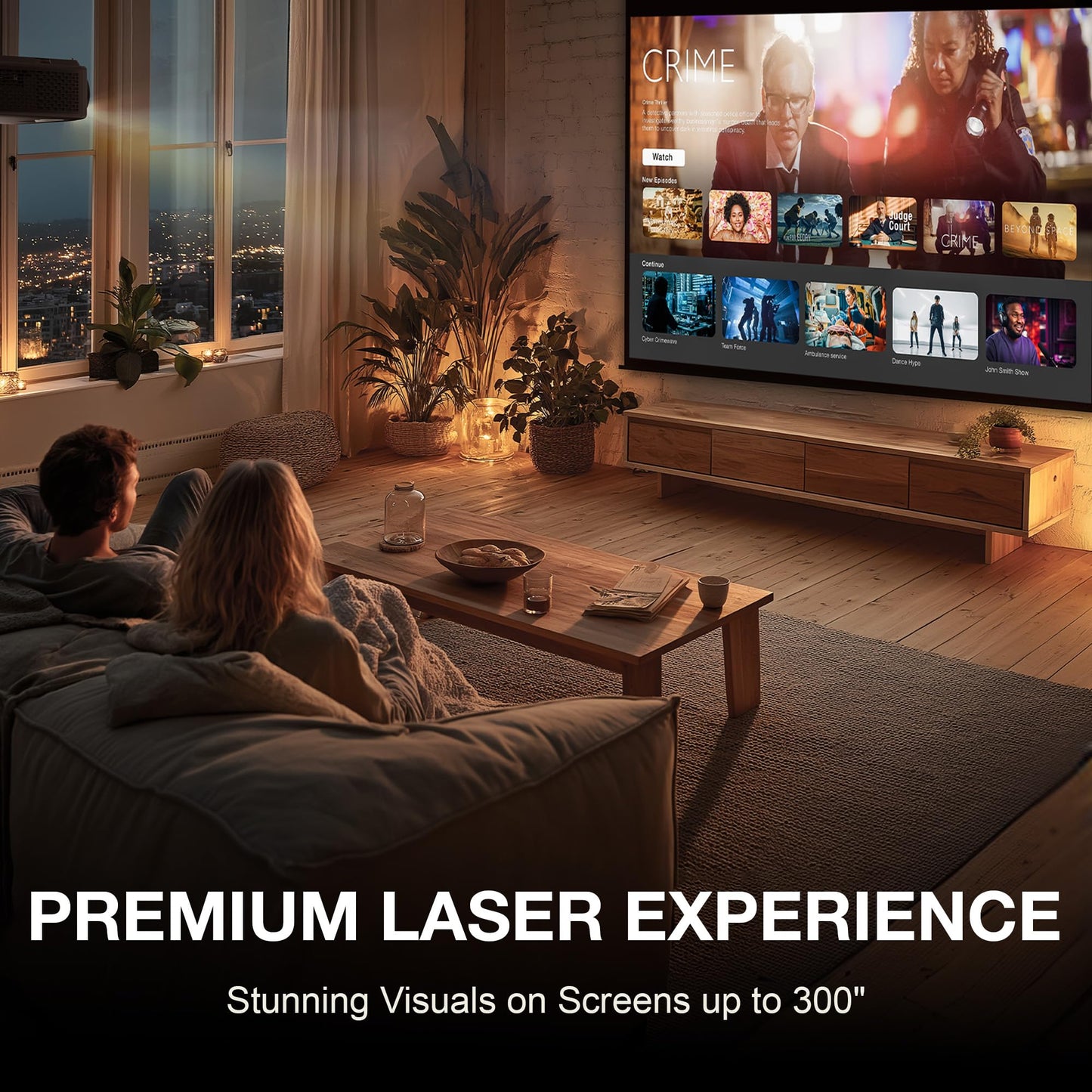 Optoma UHZ36 4K UHD Laser HDR Home Theater Projector - Black