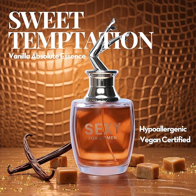 4-Piece Women's Perfume Set with 10ml Rollerball, EDP Collection, Variety of Fragrances,Long Lasting Fragrance (Sexy for women/Kiara Mango Punch/Kiara pink/PARTY GIRL)
