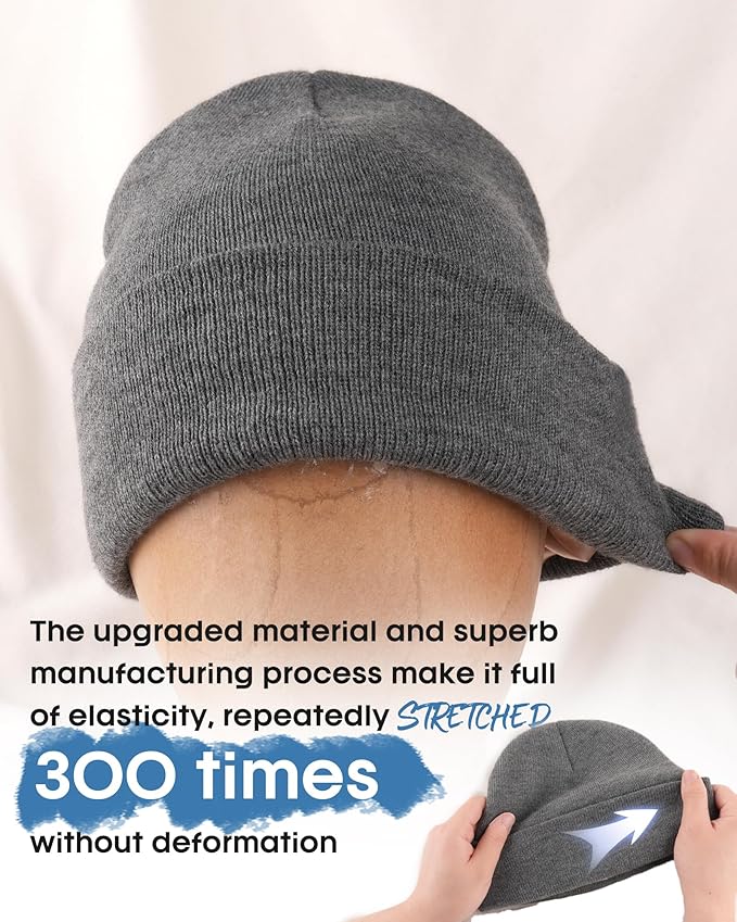 FURTALK Beanie for Men Women Cuffed Thick Knitted Unisex Winter Hat Beanies Skull Cap