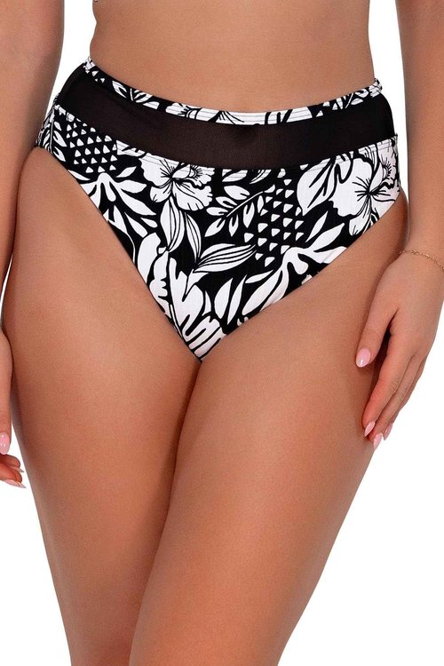 Sunsets Caribbean Seagrass Texture Annie High Waist Bottom