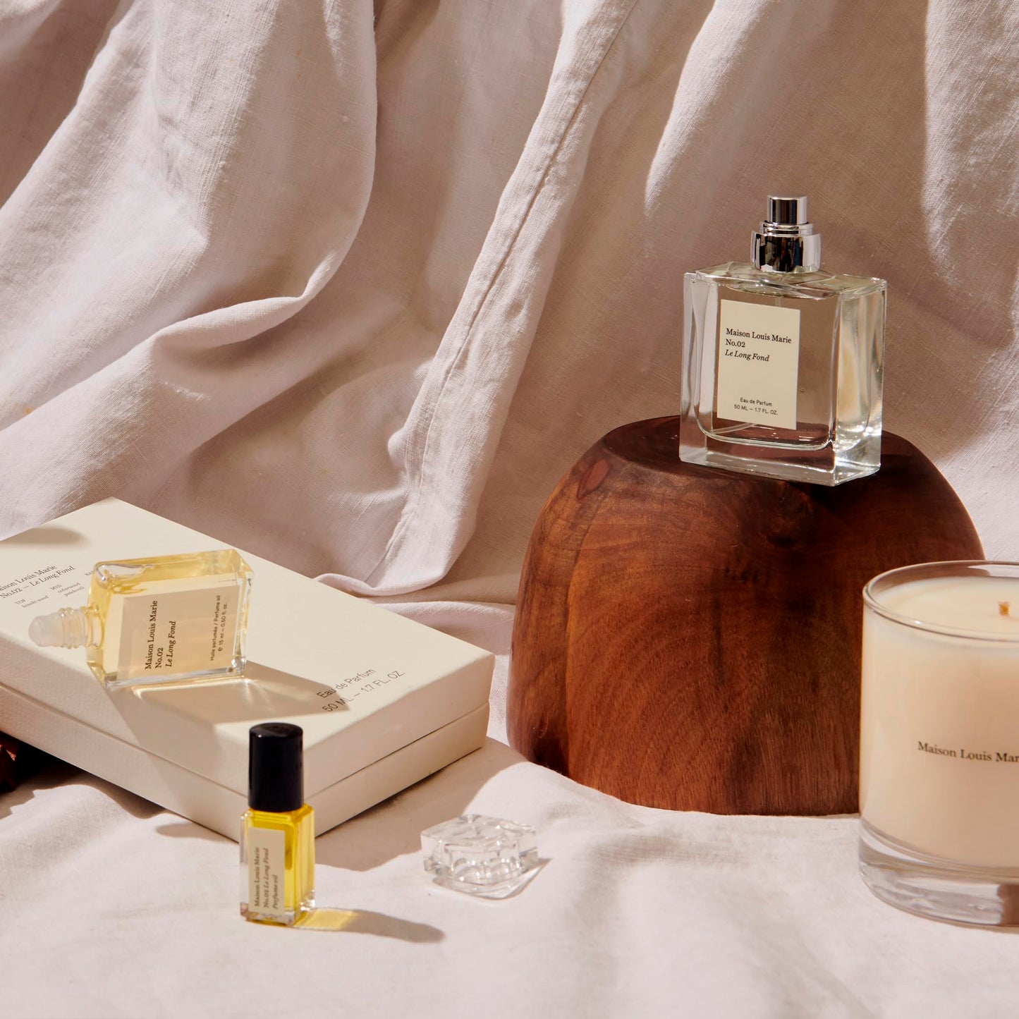 Maison Louis Marie - No.02 Le Long Fond Natural Roll-On Perfume Oil Sample | Luxury Clean Beauty + Non-Toxic Fragrance (0.1 fl oz | 3 ml)