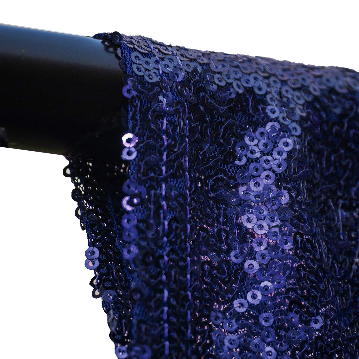 JYFLZQ Navy Blue Sequin Backdrop Curtains 4ft x 6.5ft 1 Panel Glitter Photo Booth Backdrops Sparkly Photography Background Drapes for Parties Wedding Bridal Showers