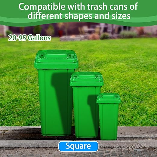 Trash-Can Lock for Animals: Garbage Can Lid Locks for Raccoon,Bear and Dog - 4 Pack