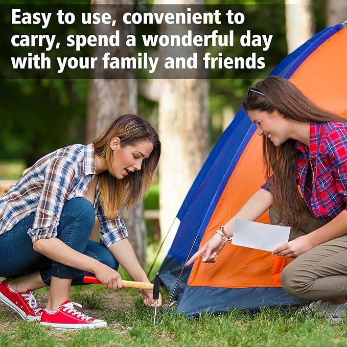 RITDVNI 20Pcs 7" Tent Pegs Ground Stakes, Metal Stakes, Camping Peg for Pitching Camping, Camping, Outdoor Decoration