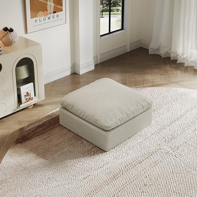 Intuition Decor Oversize Cloud Modular Sectional Sofa,Chaise Down Filled Comfort Sofa Detachable Couch Cushion Covers for Living Room Apartment
