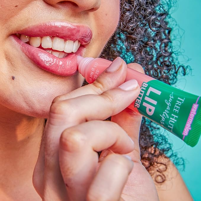 Tree Hut Sugarlips Pout Pack Lip Routine Set, Exfoliating Lip Scrub & Hydrating Lip Butters (Strawberry & Watermelon), Nourishing Lip Care, Holiday Gift & Stocking Stuffer