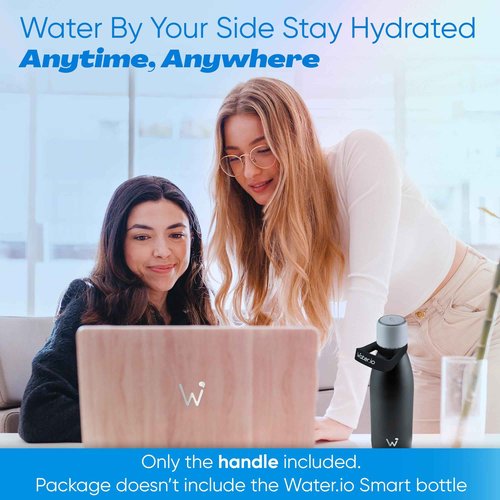 WATER.IO Smart Water Bottle + Carrying Handle