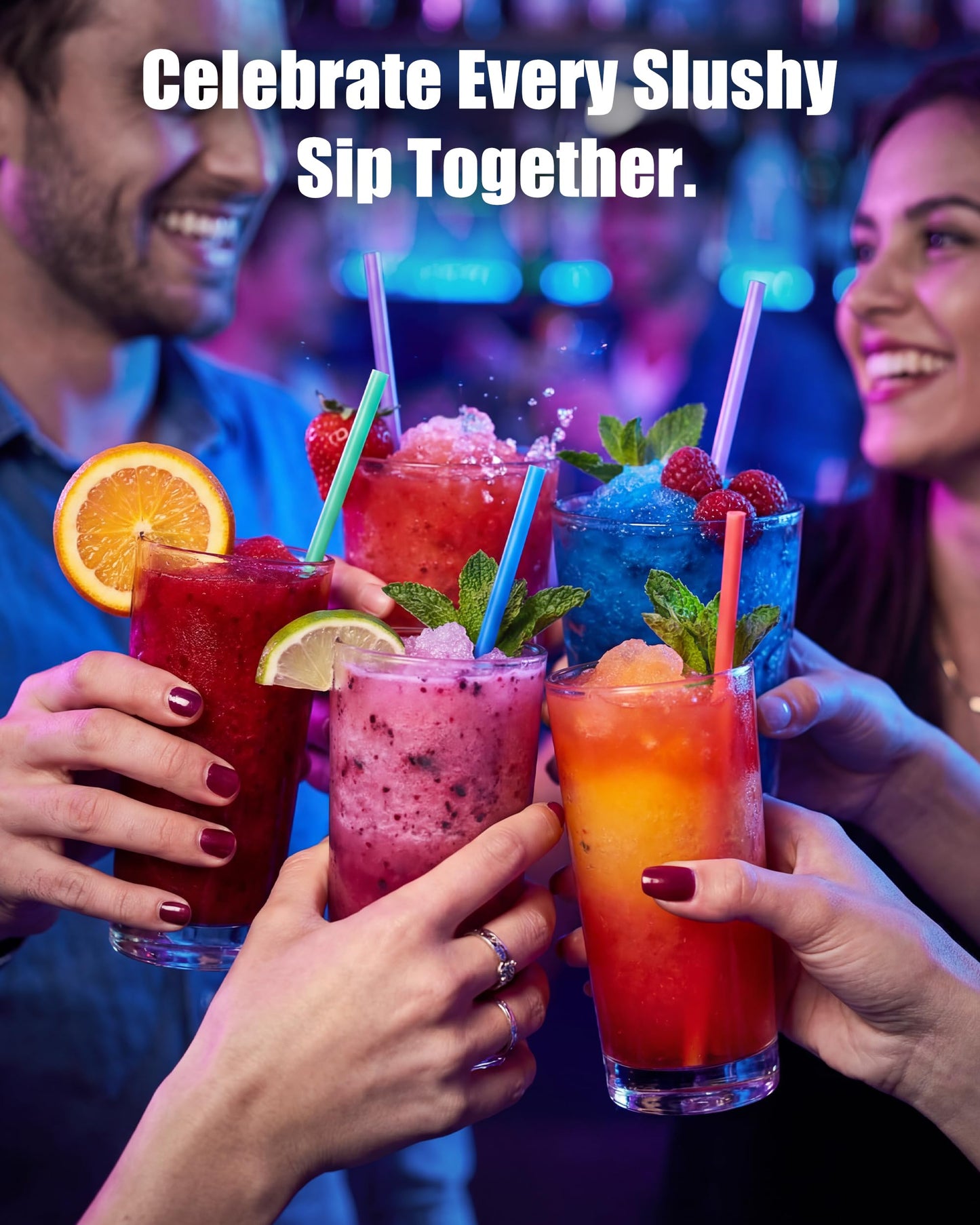 GSEICE Commercial Slushy Machine 12Gal/45L for Cafe Restant,3 Tank Frozen Drink Maker Slushie Margarita Frappe Dispenser