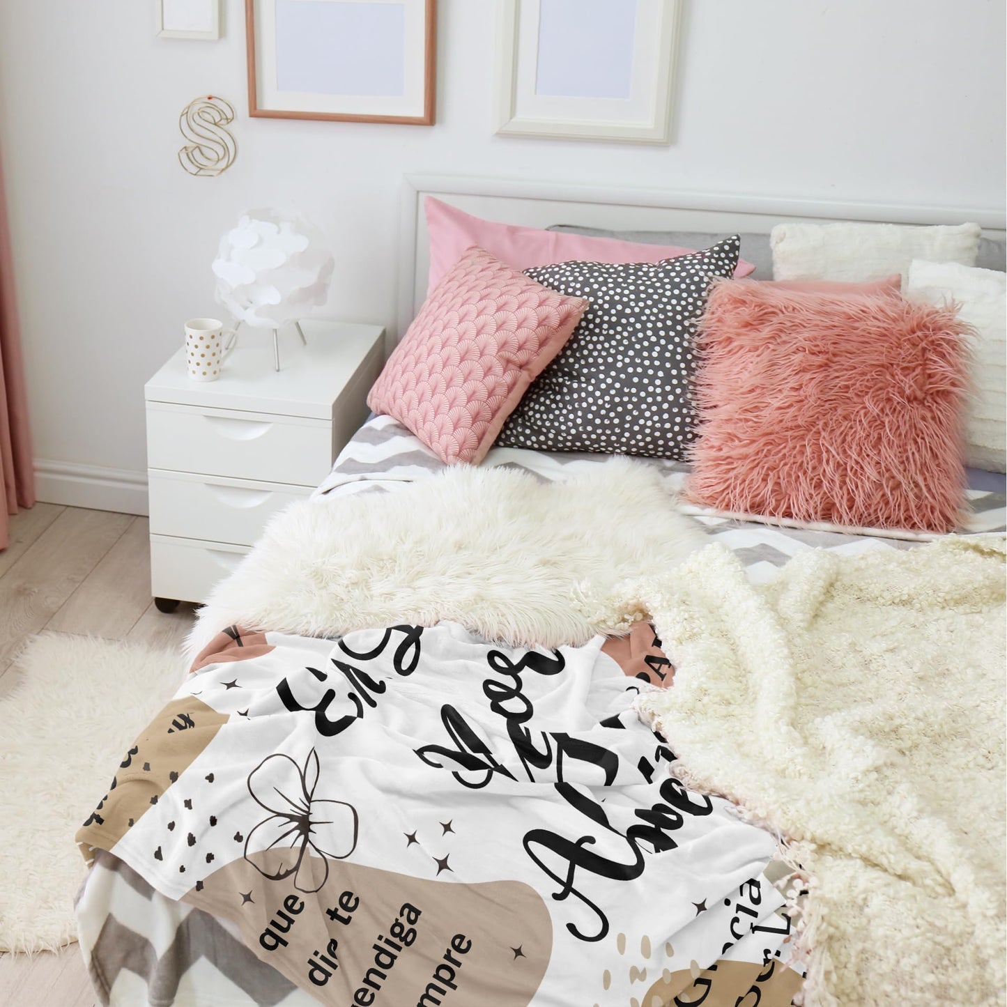 Puzopal Abuela Gifts, Abuelita Gifts Blanket 60"X50",Mothers Day Christmas Grandma Birthday Gift in Spanish, Mejor Abuela Gift from Grandchildren Blanket 60"X50"