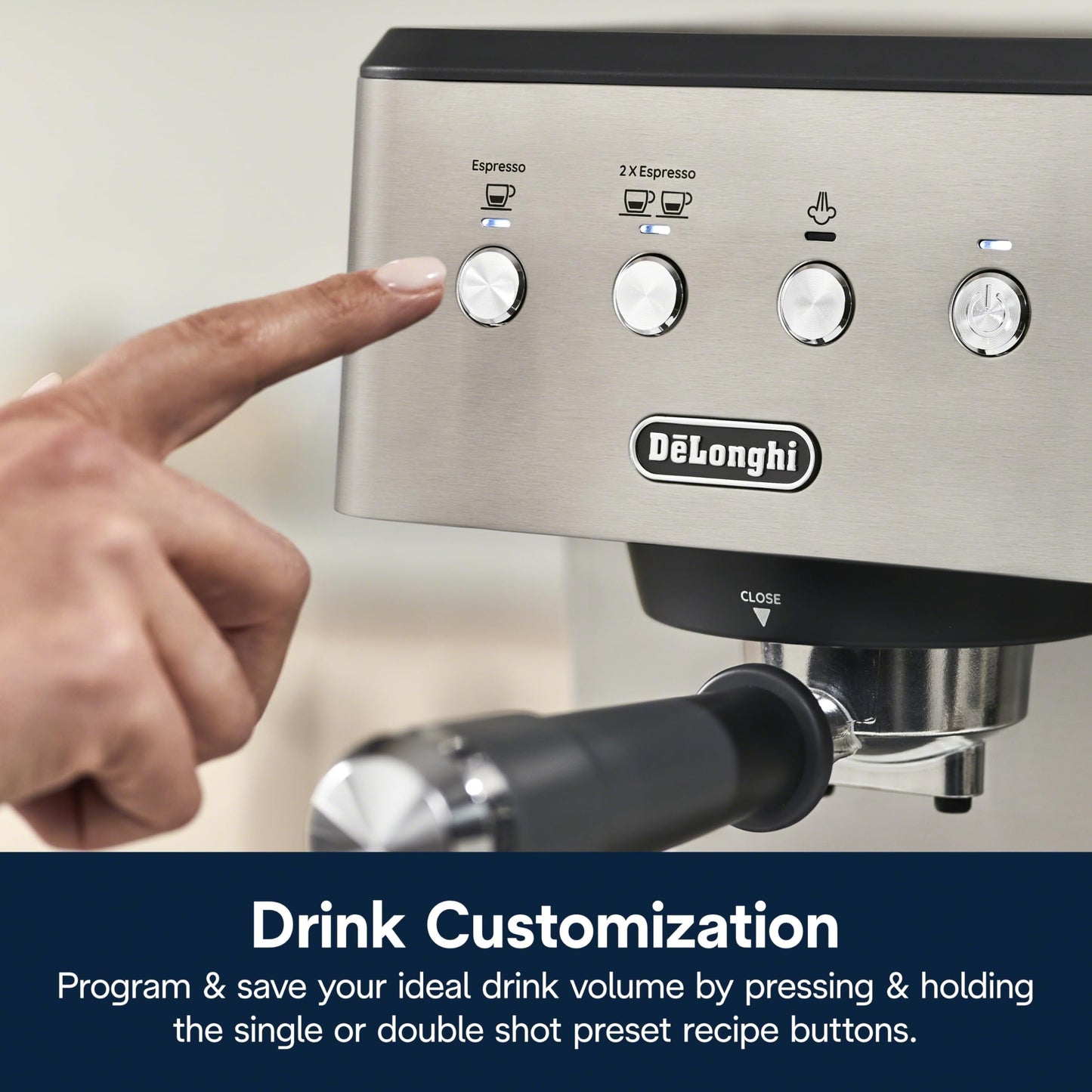 De'Longhi EM400M Classic Espresso Machine, Stainless Steel