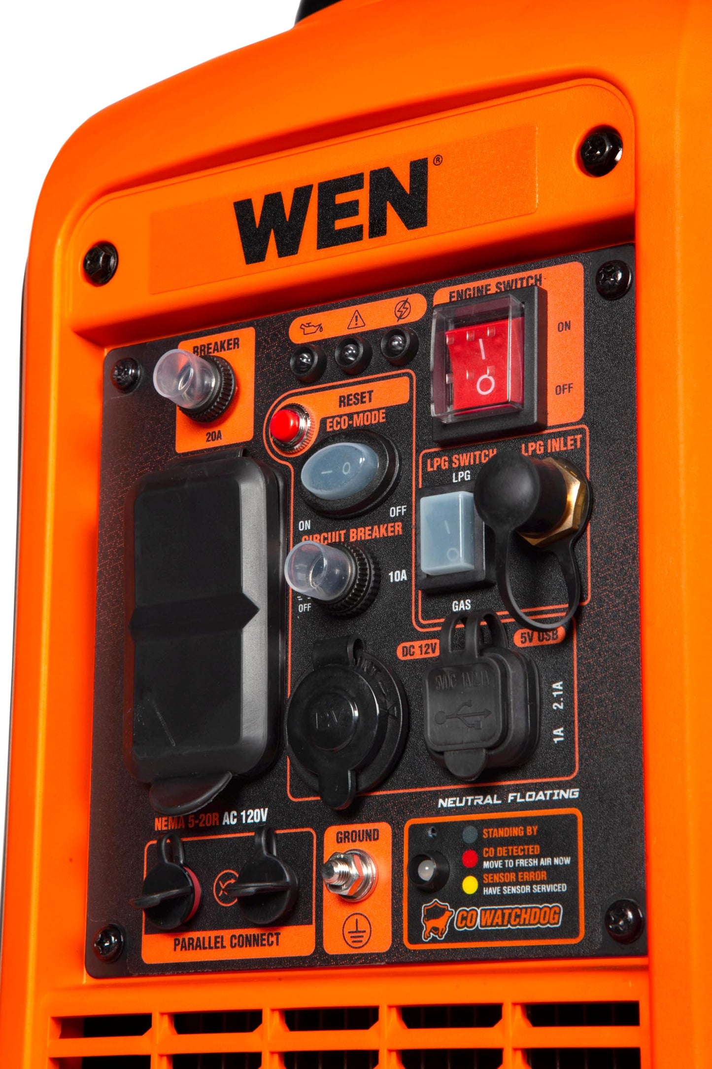 WEN 2800-Watt Dual Fuel Inverter Generator, Quiet, Portable, and Lightweight with Fuel Shut Off and CO Watchdog (DF280iX)