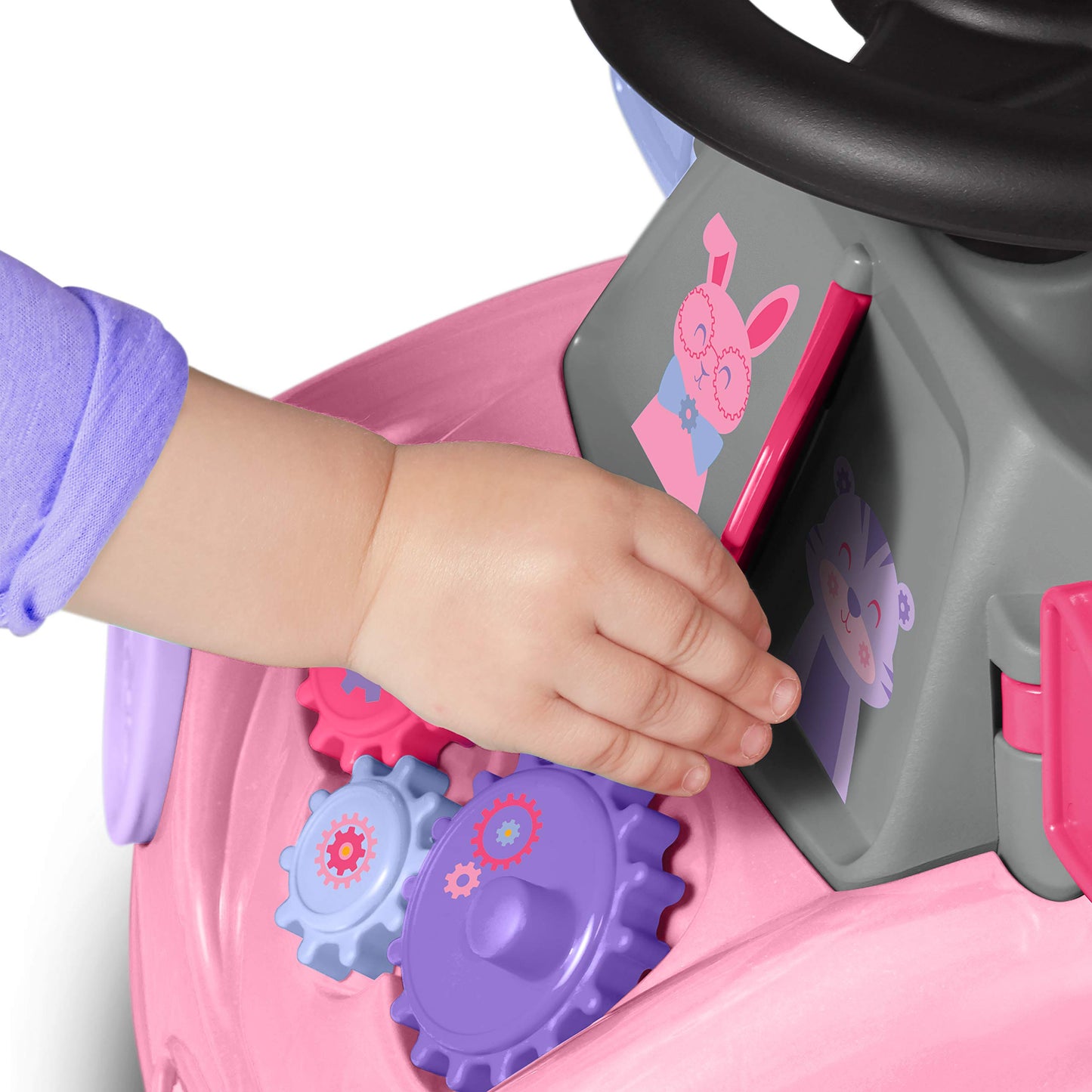 Kids Car, Baby Toys for Kids, Toddler Toys 2-3, Radio Flyer Creativity Car: Pink Ride-On, for Ages 1-3 Years