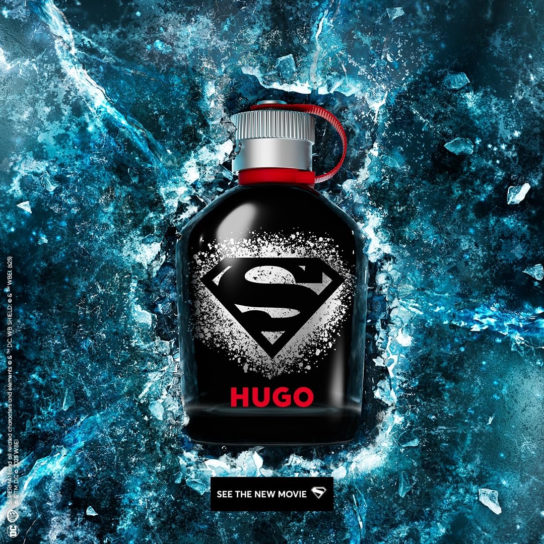 Hugo Boss SUPERMAN x HUGO Eau de Parfum, Fougère Men’s Cologne, 4.2 Fl Oz, Long Lasting Fragrance with Aldehyde, Spe