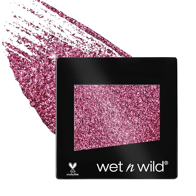 wet n wild Color Icon Eyeshadow Glitter - Ultra-Pigmented, Vitamin E Infused for a Silky-Smooth Moisturizing Application, ...