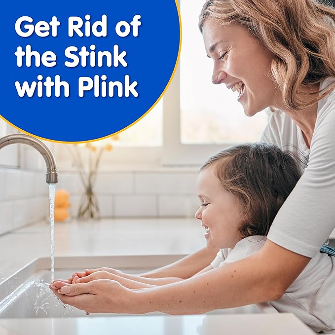 Plink Garbage Disposal Freshener & Cleaner, Washes Away Foul Odors, Lemon Scent, 10 Uses per Pack, 3-Pack