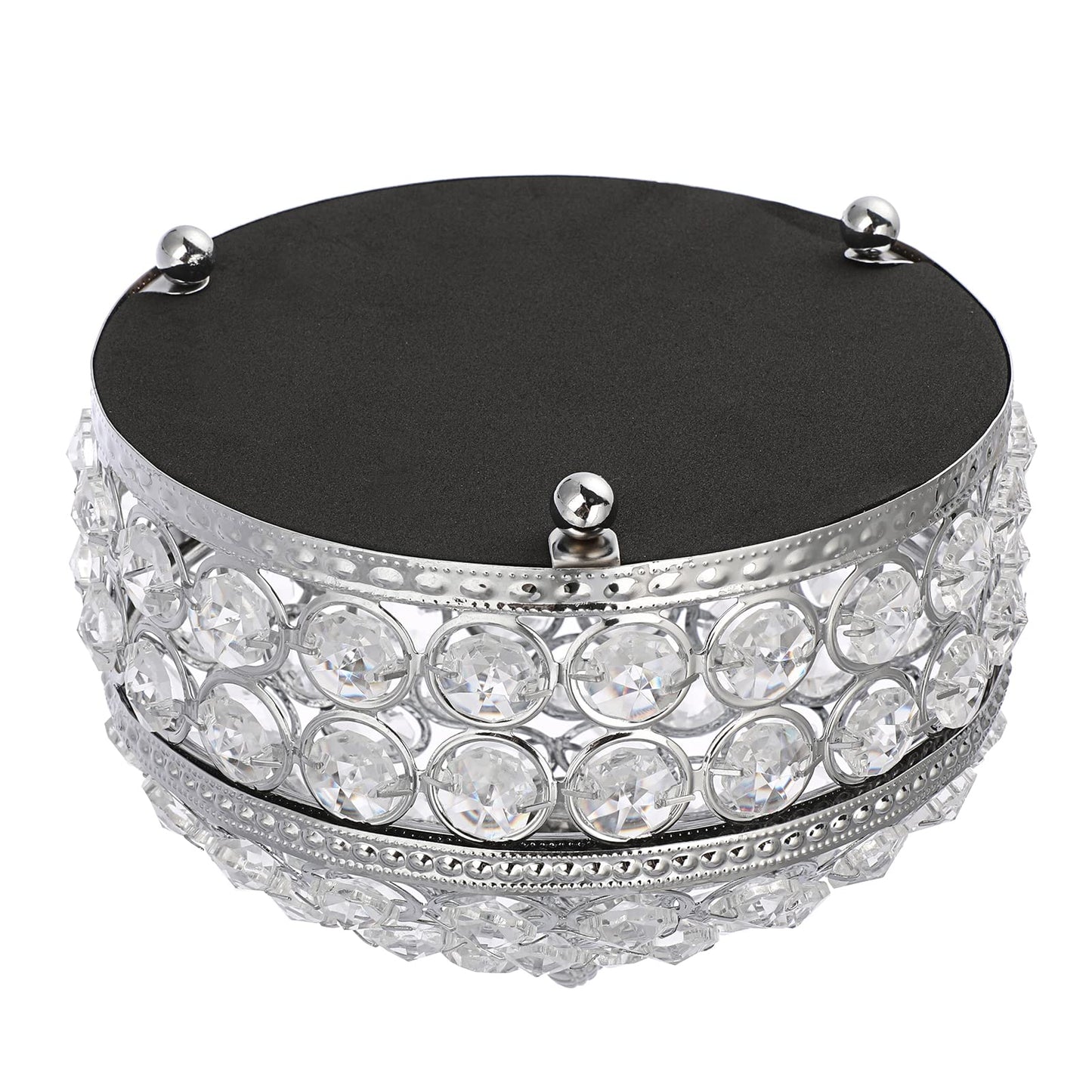 Hipiwe Crystal Mirrored Jewelry Box Trinket Organizer Box Luxury Decorative Ring Box Earrings Storage Holder Keepsake Box Birthday Christmas Gift for Women, X-Large