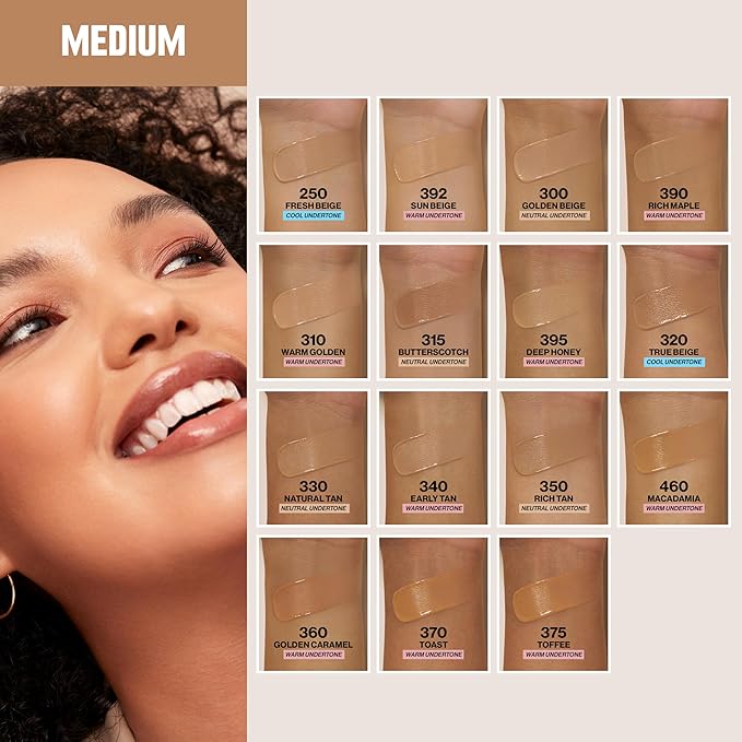 Revlon Liquid Foundation, ColorStay Face Makeup for Combination & Oily Skin, SPF 15, Medium-Full Coverage with Matte Finish, 392 Sun Beige, 1 Fl Oz