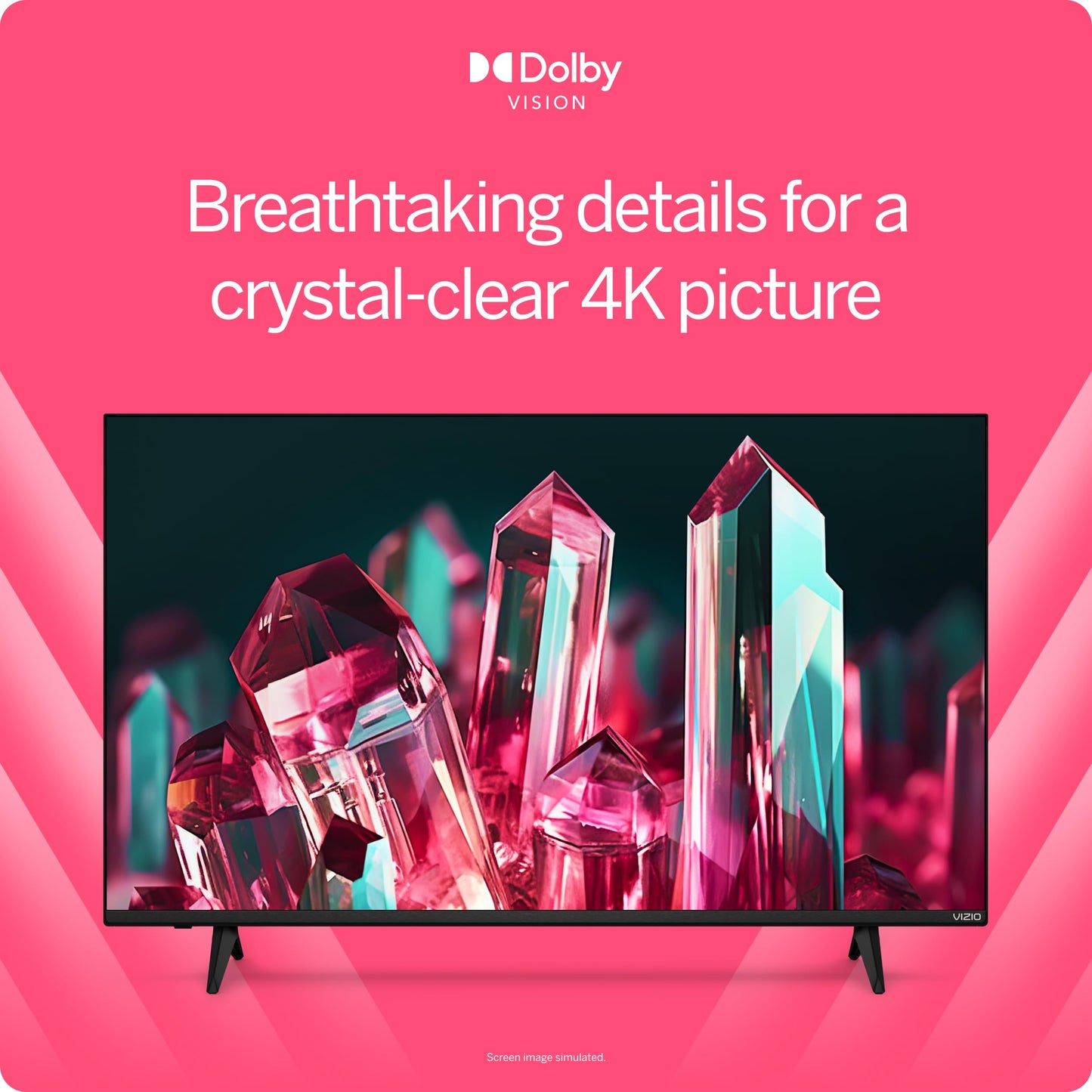 Vizio 55-Inch V-Series 4K Led Hdr Smart Tv W/Dolby Vision, Wifi 6E, Bluetooth Headphone Capable, Gaming Engine & Alexa Compatibi