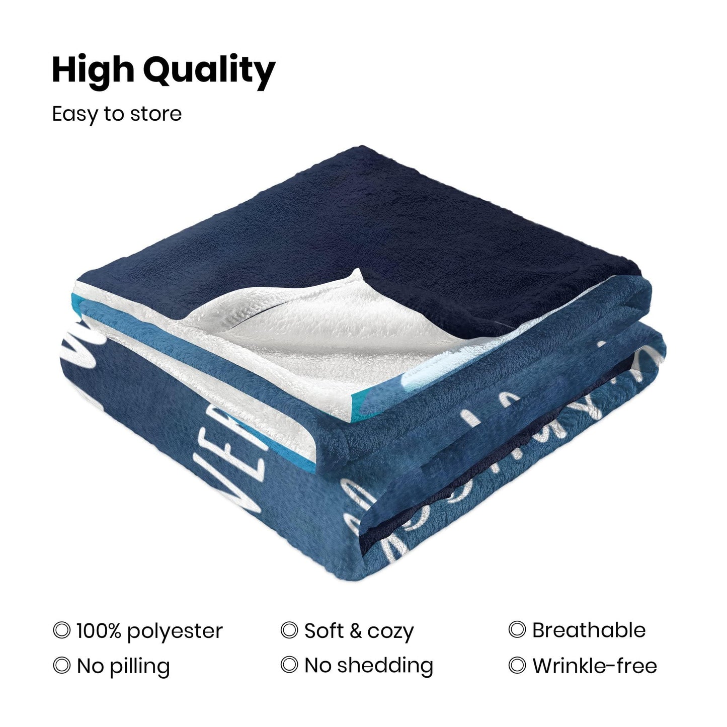 Julazy Fathers Day Dad Gifts Blanket, Birthday Gifts for Dad from Daughter Son 60"x50" Throw, Dad Gift from Kids, Best Daddy Ever Gift Ideas