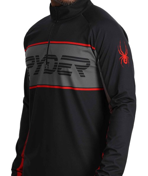 Spyder Men's Paramount Zip T-Neck Mid-Layer Mens