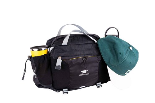Mountainsmith Tour Lumbar Waist pack, Running, Hiking, Cycling, Travel, and Outdoor Sport Activities with Dual Water Bottle Holders, Grey Black