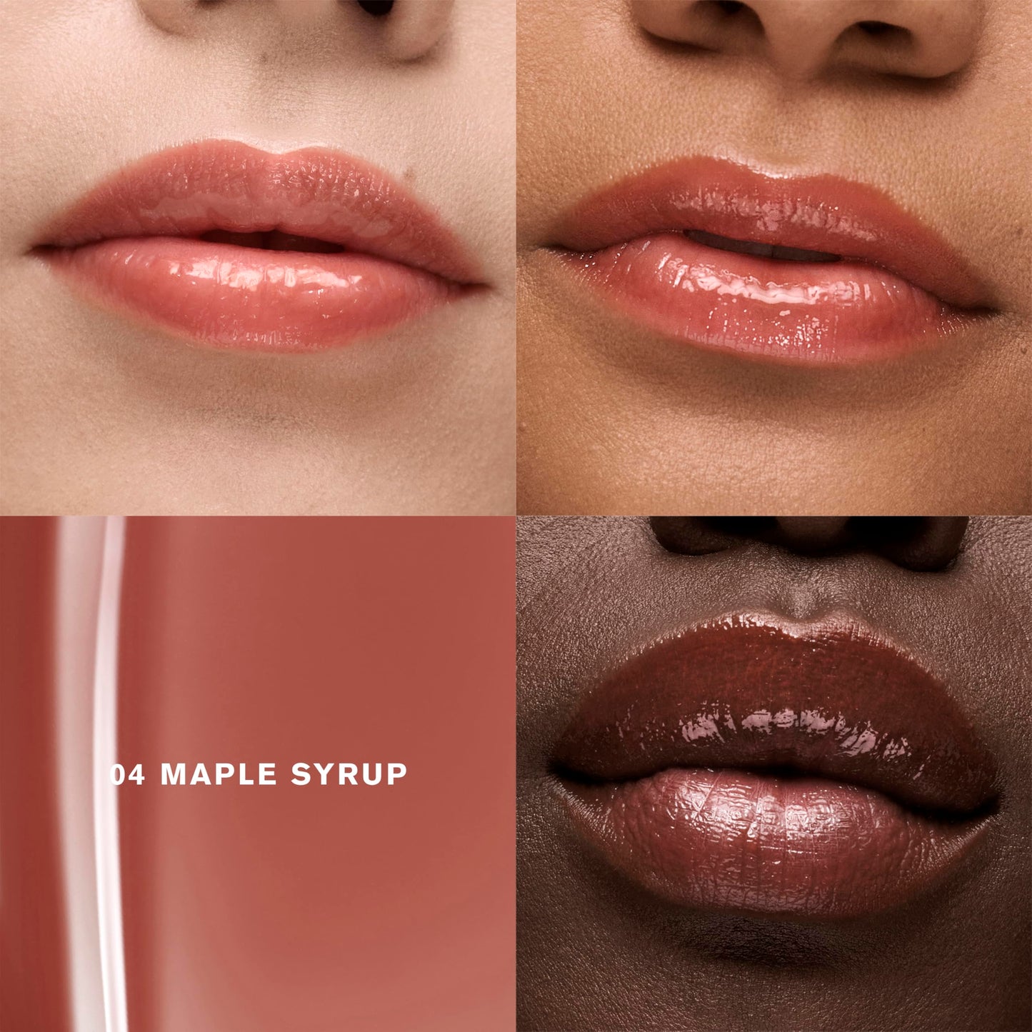 Est  e Lauder Glossy Pout Lip Oil | Plumping & Moisturizing with a Sheer Tint | Includes Hyaluronic Acid + Vitamin E, 04 Maple S