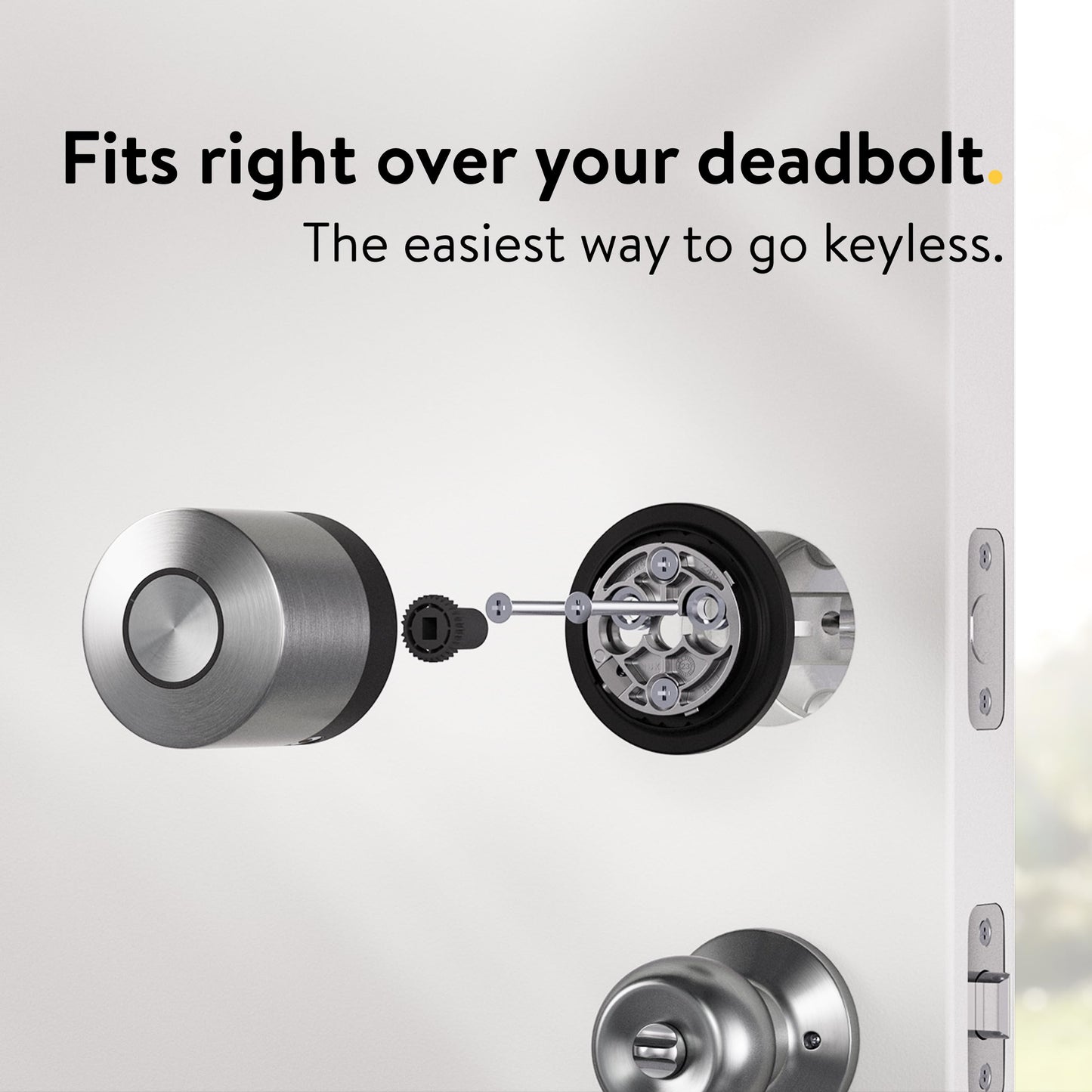 Nuki Smart Lock (Deadbolt) Keyless Entry WiFi Electronic Deadbolt with Auto-Unlock, App Control, Remote Access, Easy Installation, Smart Home for Front Door, Home & Rentals