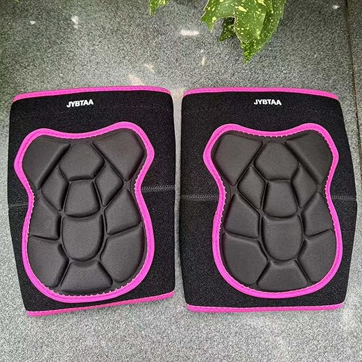 Men/Women Knee Pads, Garden Knee Cushion for Cleaning Floor, Waterproof Soft Knee Protector for Kneeling Crawling Work, Adjustable Flexible Foam Pad for Yard Tile Concrete for Christmas, Rose Red L. (1 Pair)