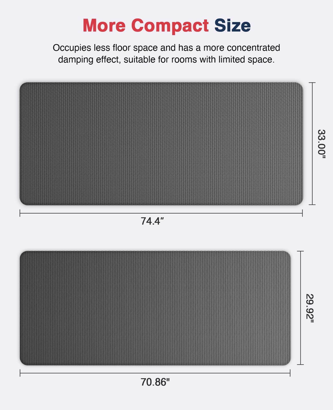 Redliro Treadmill Mat for Hardwood Floors, Exercise Equipment Mat, Non-Slip Ultra Durable Workout Mats High Density Jump Rope Exercise Bike Fitness Mat, Perfect for Exercise & Carpet Protection