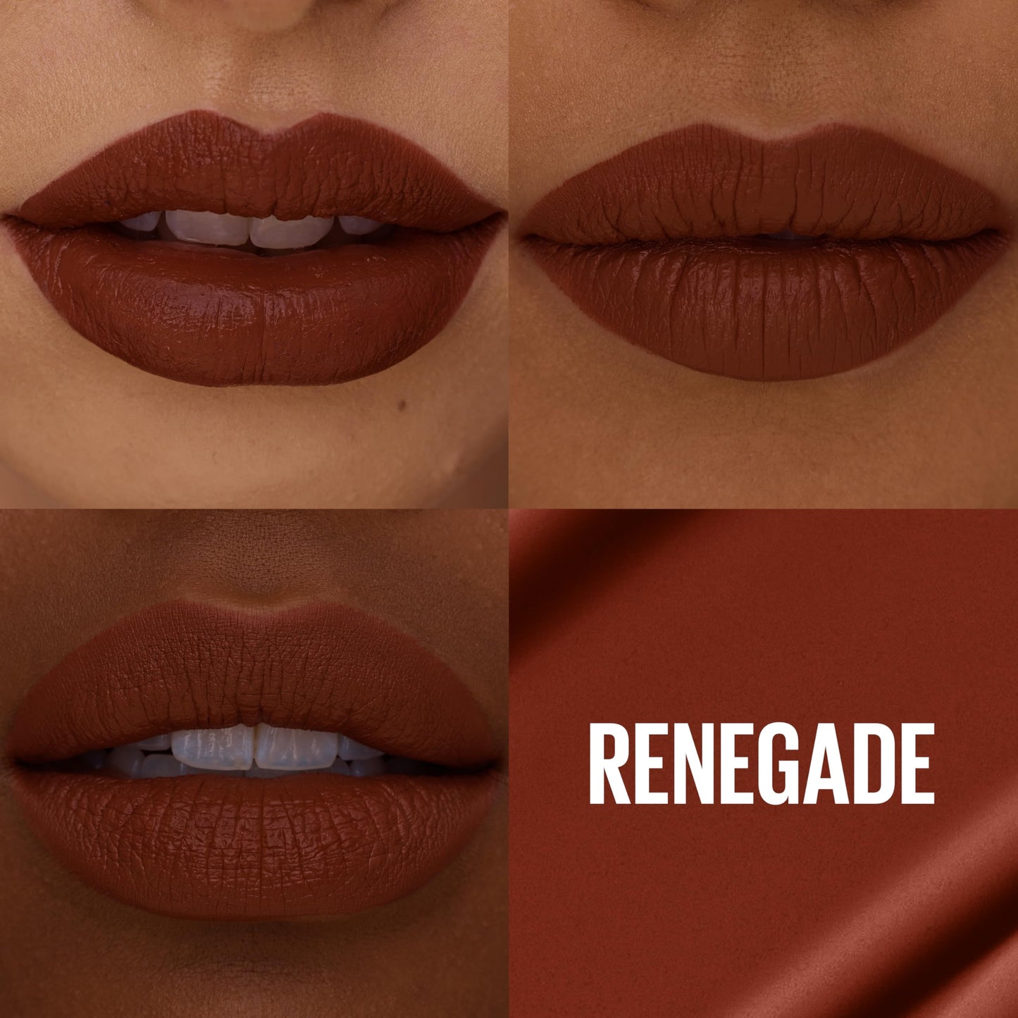 Maybelline Super Stay Matte Ink Liquid Lipstick Makeup, Long Lasting High Impact Color, Up to 16H Wear, Renegade (Intense Warm B