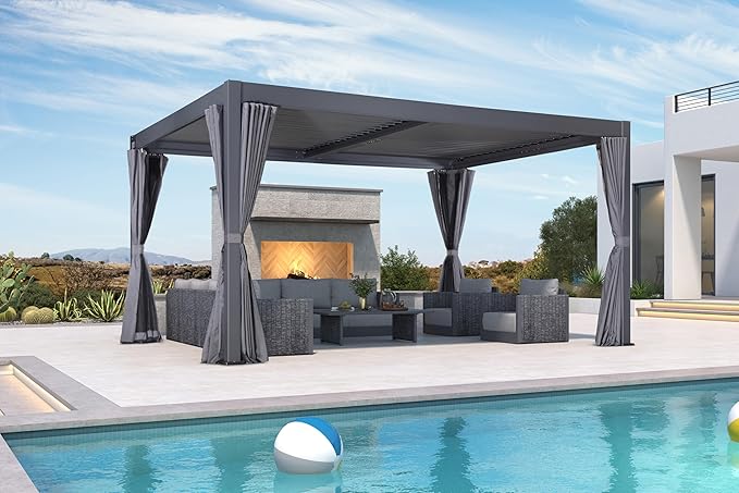 PURPLE LEAF 10 Pieces Patio Conversation Sets with Coffee Table All Weather Outdoor Couch Sectional Set with Cushion Patio Conversation Set for Garden Poolside Backyard Gray
