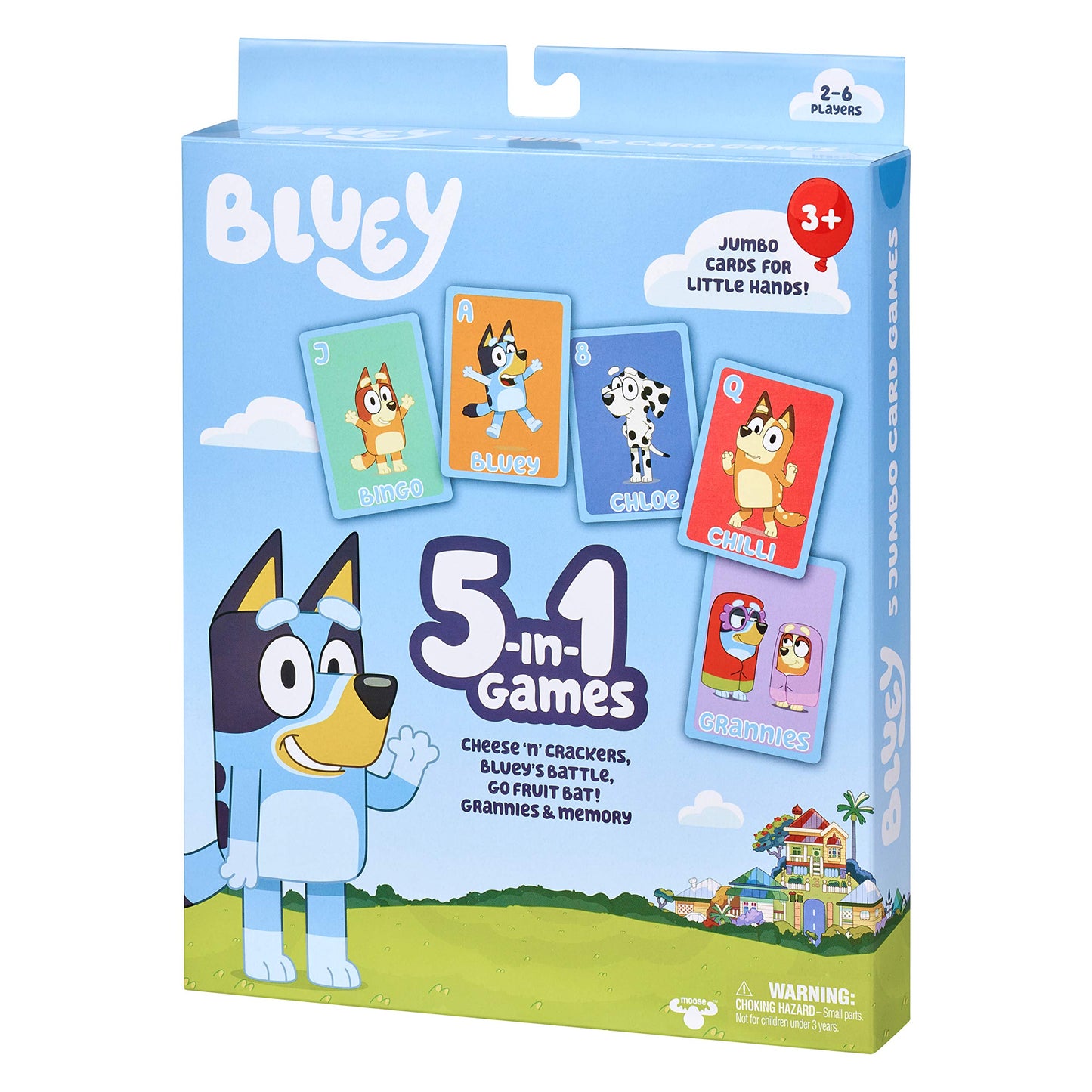 Bluey 5 in 1 Card Game Set, Multicolor (13032)