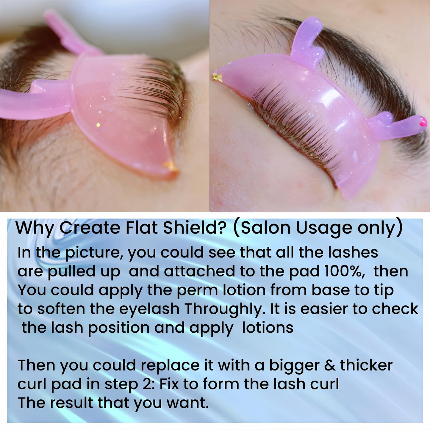 Korea Lash Lift Flat Shields Korean Flat Shield 1mm Thin Eyelash Lift Pad For NO.1 Perm Soften Eyelashes 100% Self-sticky Liftin