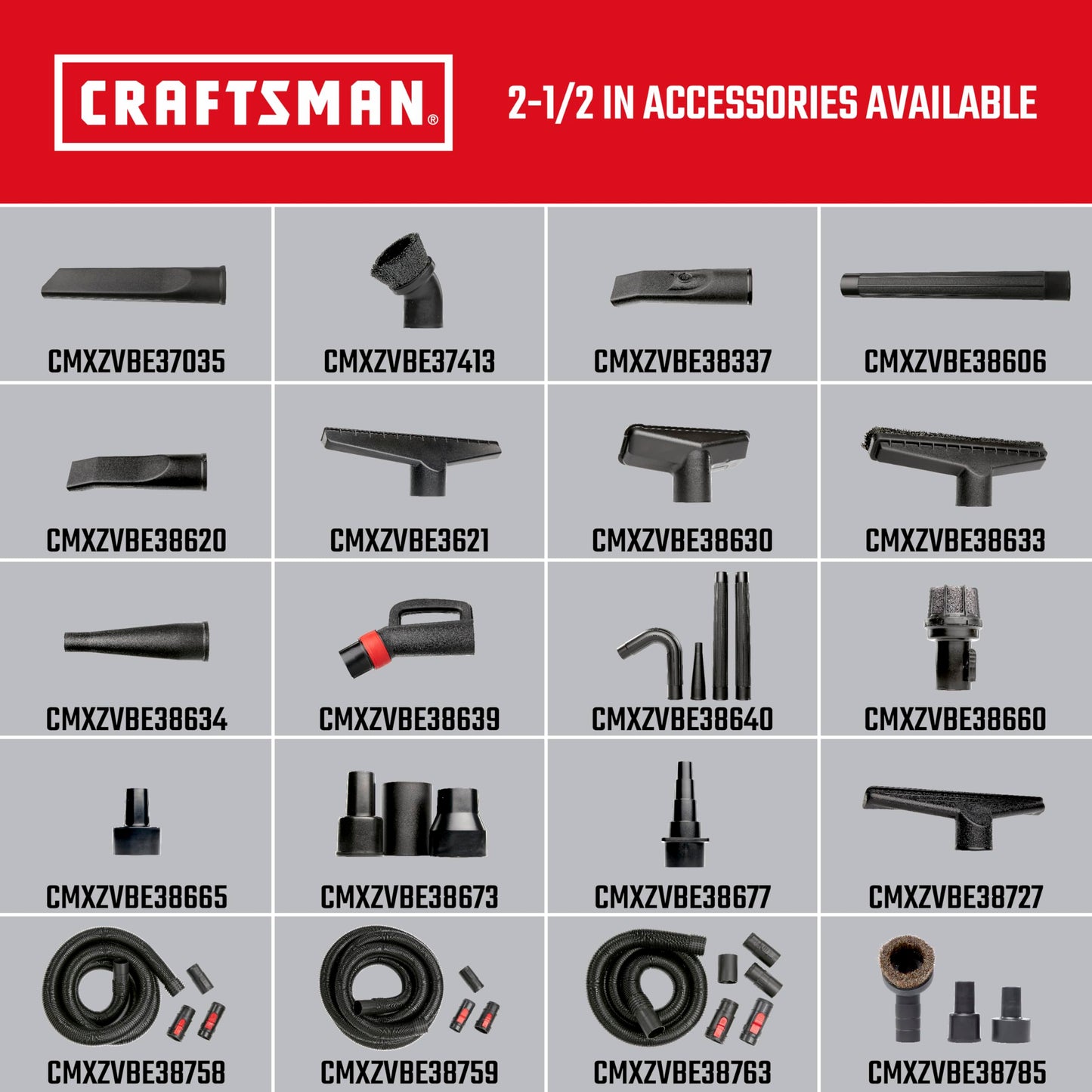 CRAFTSMAN CMXZVBE38660 2-1/2 in. Muffler Diffuser Wet Dry Vac Attachment, Industrial-Grade Shop Vacuum Accessory for Diffusing the Airstream While Cleaning, Fits 2-1/2 in. Hose Diameter
