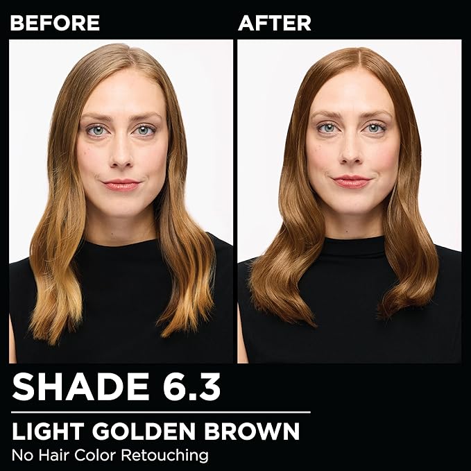 Garnier Hair Color Olia Ammonia-Free Brilliant Color Oil-Rich Permanent Hair Dye, 6.3 Light Golden Brown, 1 Count (Packaging May Vary) (Pack of 2)