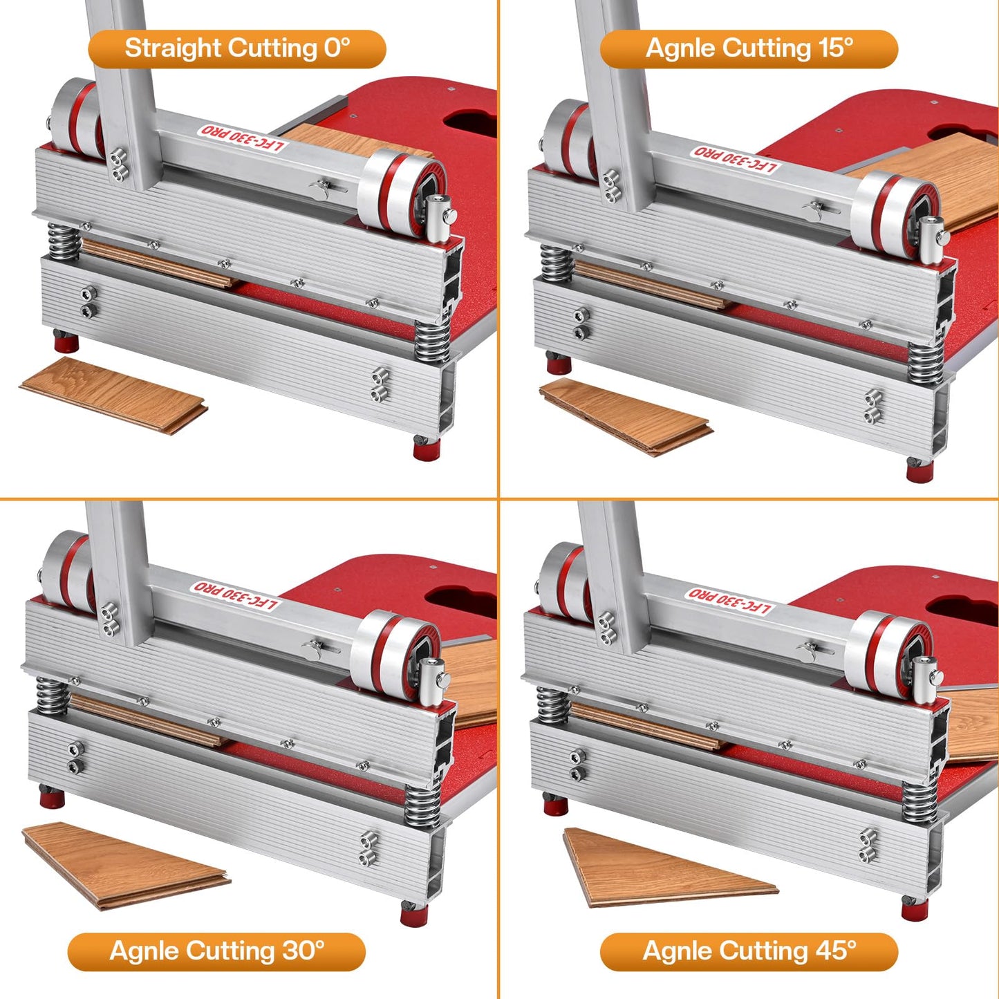 13“ Pro Vinyl Plank Cutter with Extra HSS Blade, Laminate Floor Cutter for Laminate Floor, Engineer Wood, LVP, LVT, VCT, SPC, WPC, Maximum cut to13 mm ! Simple Assembly, Quick Cutting