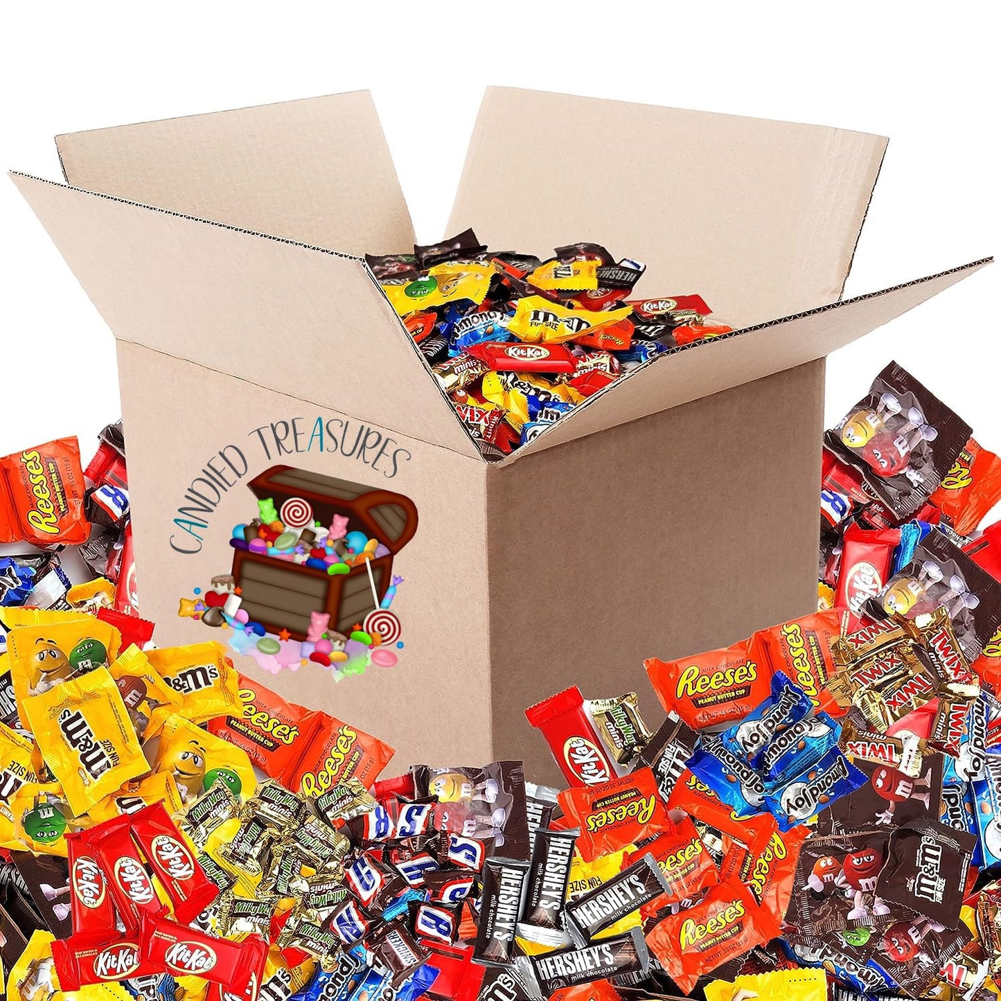 Bulk Candy 5 lb Chocolate Variety Pack - Halloween Candy Bulk Snacks with Reese's, Snickers, Kit Kat - Individually Wrapped Candy Bars for Kids, Adults, Office, Pinata - Assorted Candy