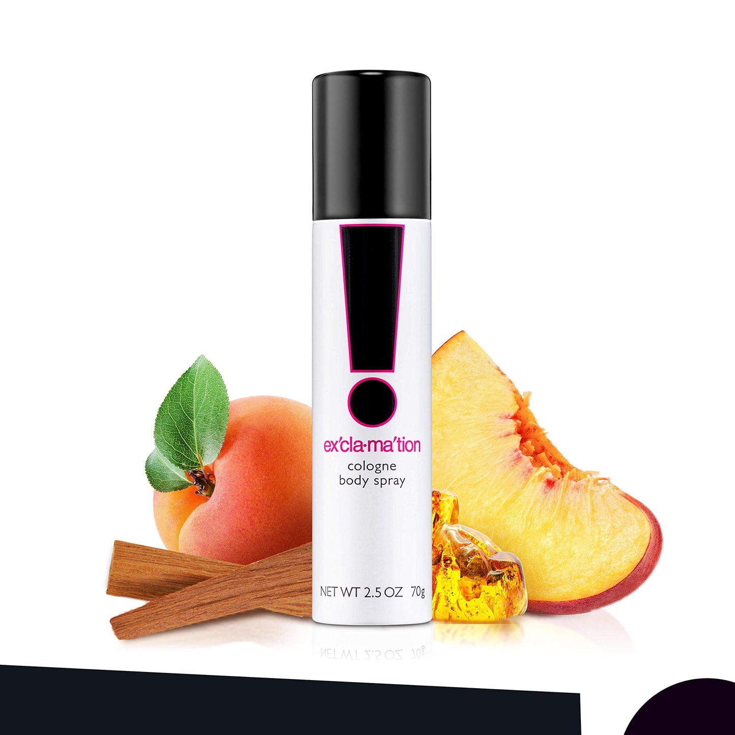 Exclamation Cologne Spray, Vegan Formula, Body Spray, Floral Scent, Spicy Kick, 1.7oz
