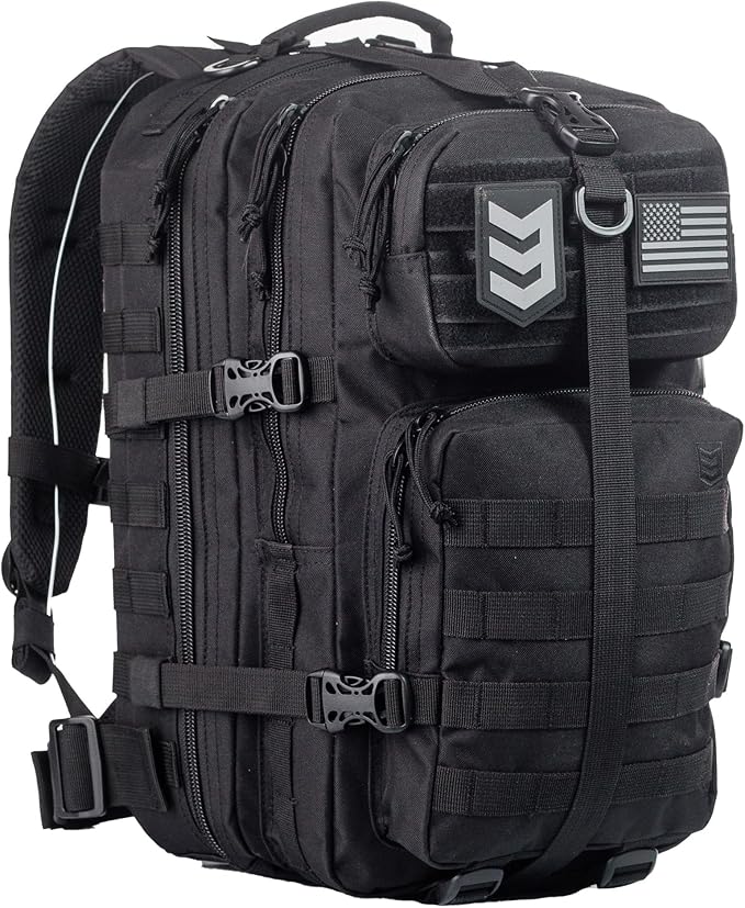 3VGEAR Velox II Quick Action Tactical Backpack - 27L Capacity Bag with 4 Compartments, MOLLE Webbing, Hydration Compatibl...