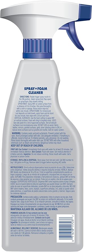 Bar Keepers Friend MORE Spray + Foam Multipurpose Cleaner (25.4 oz) & EZ-Flush Toilet Flushing Aid (12 oz) Liquid Plumber to Help Prevent Clogged Toilets