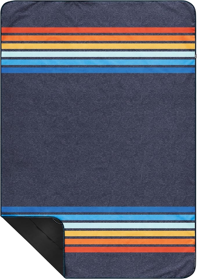 Rumpl Everywhere Mat, Waterproof Picnic Blanket and Ground Mat for Camping, Hiking, and Picnicking, 52x75 Inches, Coast Re...