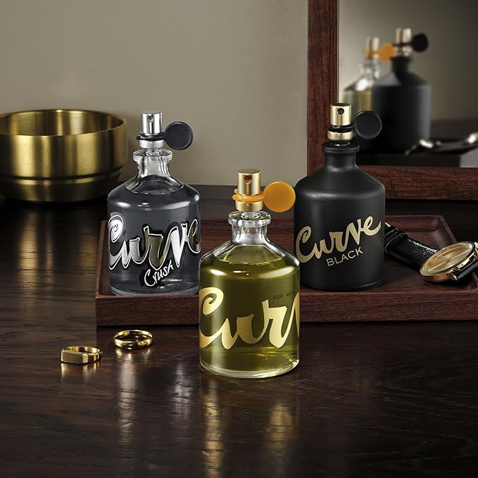 Curve for Men Cologne Spray, Spicy Woody Magnetic Scent for Day or Night, 1.0 fl oz