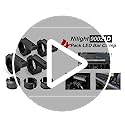 Nilight - 90020D 4PCS Mounting Bracket Kit LED Off-Road Light Horizontal Bar Tube Clamp Roof Roll Cage Holder,2 Years Warr...