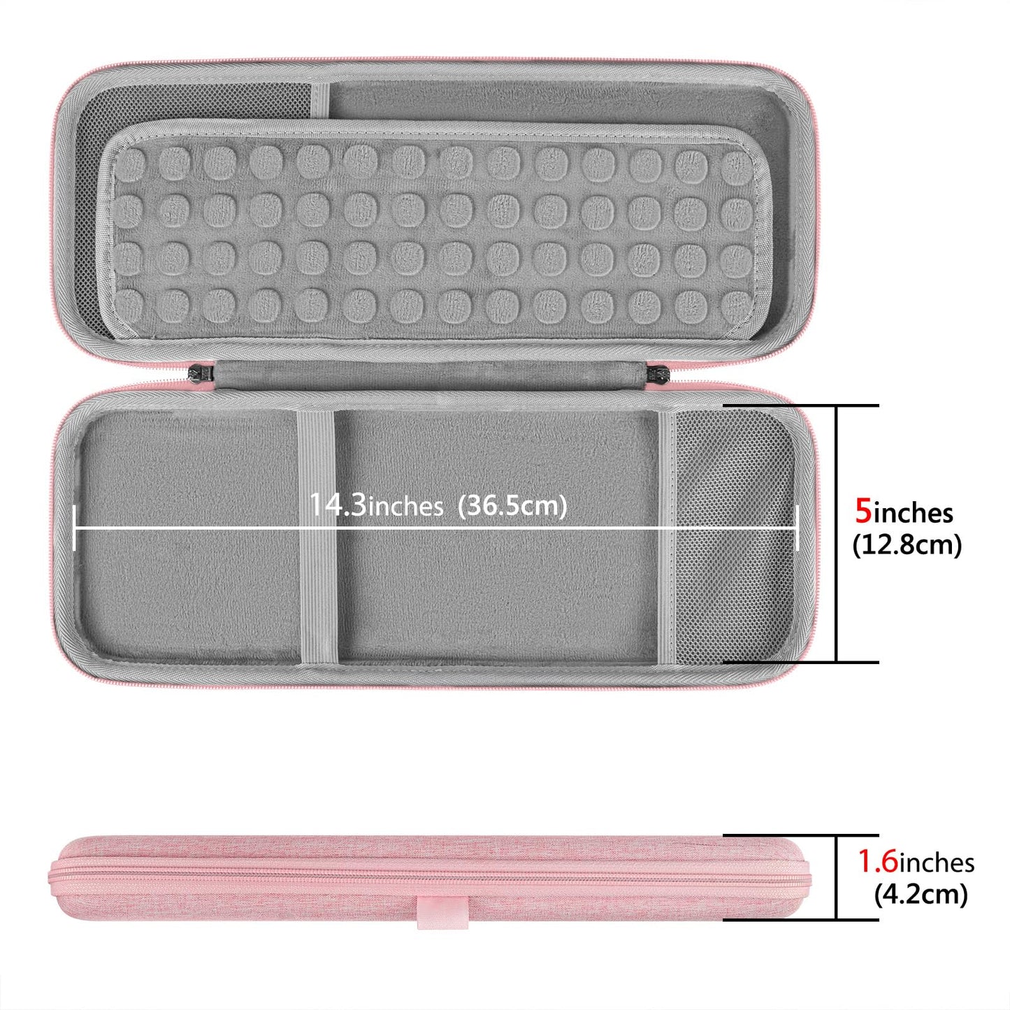 Geekria Hard Shell Travel Carrying Case, Compatible With Logitech K380/K380S Keyboard +M350/M350S Mouse, Pebble 2 Combo, Protect