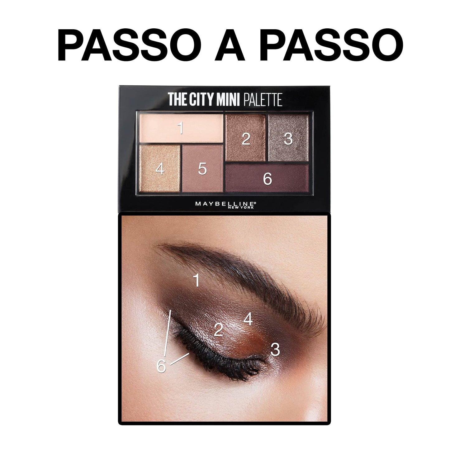 Maybelline New York The City Mini Eyeshadow Palette Makeup, Brooklyn Nudes, 0.14 oz.